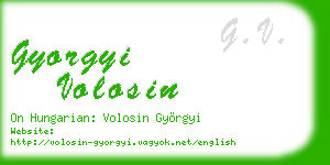 gyorgyi volosin business card